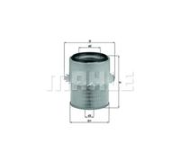 Filtro de aire Cartucho filtrante LX 673 MAHLE para MITSUBISHI PAJERO I L200
