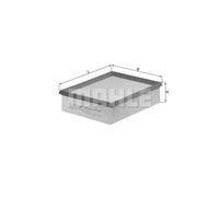 Filtro de aire Cartucho filtrante LX 742/1 KNECHT para RENAULT ALPINE
