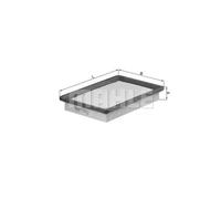 Filtro de aire Cartucho filtrante LX 790 KNECHT para HYUNDAI LANTRA II COUPE I