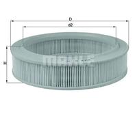 Filtro de aire Cartucho filtrante LX 81 KNECHT para RENAULT ALPINE FORD SAAB ARO