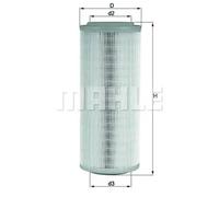 Filtro de aire Cartucho filtrante LX 855 KNECHT para LANCIA FIAT