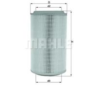 Filtro de aire Cartucho filtrante LX 913 MAHLE para ALFA ROMEO LANCIA