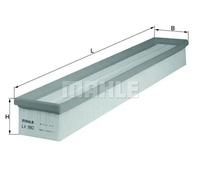 Filtro de aire Cartucho filtrante LX 992 KNECHT para MERCEDES-BENZ CLASE C