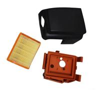 Filtro de aire con kit de cubierta, compatible con recortadora/desbrozadora FS120 200 250 350 4134-141-0500, piezas de repuesto de cortador de cepillo de instalación rápida