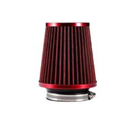 Filtro de aire cónico de flujo de 3 pulgadas for accesorios universales de autos de carreras, sistema de admisión de aire Cold Sport de 76 mm.(Red)