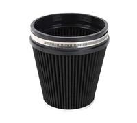 Filtro de aire de admisión de aire frío de flujo de automóvil de 152 mm, sistema de entrada de potencia, limpiador de aire de cabeza de hongo, 6 pulgadas, universal(Black)