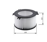 Filtro de aire de cabina BOSCH VW TRANSPORTER T4 Autobuss (70B, 70C, 7DB, 7DK...
