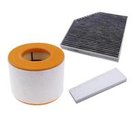 Filtro de aire de cabina compatible con Audi A6 C7 Avant 2011-2019 1.8T 2.0T/A7 Sportback 2015-2019. Filtro 4G0133843 4H0819439. Filtro de aire Polen Biofuncional(3pcs)