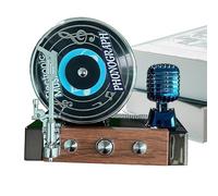 Filtro de aire de coche para mujer, Record Player Car Frainor de aire | Repelente de aire para automóviles,Decoración de aromaterapia retro creativa de energía solar para uso automotriz