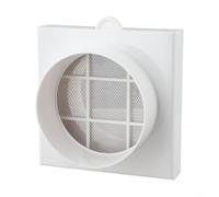 Filtro de aire de conducto, 110 mm/160 mm, para tubos de PVC PE de aluminio, malla lavable extraíble, eliminación de polvo, ventilación del hogar (110 mm)