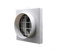 Filtro de aire de conducto, 110 mm y 160 mm, para ventilación de tuberías de PVC PE, red de esponja lavable y reutilizable, diseño extraíble limpio, jardín (160 mm)
