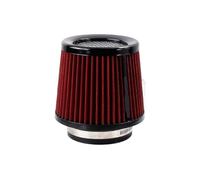 Filtro De Aire De Repuesto Filtro De Entrada De Aire De Cono Frío De 76MM 89MM 101MM 2.5/3/3.5 Pulgadas Universal Para Coche De Carreras(Red)