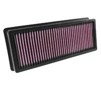 K&N Filtro de aire 33-3028 para BMW 3er/4er/5er/6er/7er X3/X4/X5/X6 – Alto flujo, larga duración
