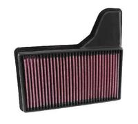 K&N Engineering Filtro de aire 33-5029 para Ford Mustang GT 5.0 V8, 3.7 V6, 2.3 L4 Bullitt