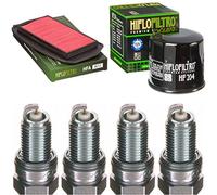 Filtro de aire Filtro de aceite Bujía Yamaha FZ6 S2 600 sahg Fazer ABS 2007 - 2010 Kit de mantenimiento servicekit