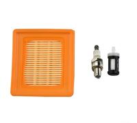 Filtro de aire Filtro de combustible Paquete dual para equipo KM131 KM131R OEM 41801410300 00003503521 CMR6H Motor Compatible Fácil Instalar Captura de Polvo de Larga Vida para el Cuidado del Césped