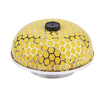 Filtro de aire, filtro universal de aire de entrada de aire de diseño de seta de gasa de espuma de alto flujo(Amarillo)