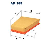 Filtro De Aire FILTRON AP 189 Para MERCEDES-BENZ, SEAT, SKODA, VW