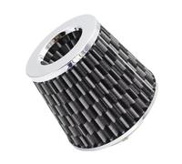 Filtro de aire for coche de 76 mm y 3 pulgadas, kit de admisión de alto flujo, protector de motor de cono de malla, accesorios de repuesto, 1 unidad(COLORLESS)