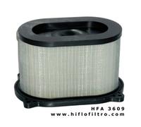 Hiflofiltro Filtro de aire para moto HFA3609 para Cagiva Raptor 650 y Suzuki SV650 (1999-2002)