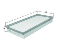 Filtro De Aire Mahle LX 1004 para Mercedes Benz Mercedes Benz