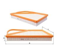 Filtro De Aire Mahle LX 1091/1 para Audi VW Bentley Cupra Derecha