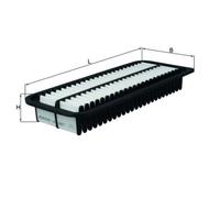 Filtro De Aire Mahle LX 2027 para Daihatsu