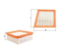 Filtro De Aire Mahle LX 2633 para Ford Mazda Ford Asia & Oceania