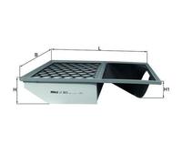 KNECHT FILTER Filtro de aire (de coche) para IVECO: Daily (Ref: LX 3603)