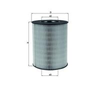 Filtro De Aire Mahle LX 794 para Mercedes Benz Mercedes Benz