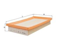 Filtro De Aire Mahle LX 936 para Mazda