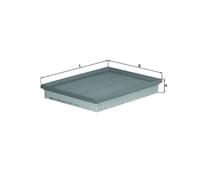 Filtro de aire MAHLE para LX1662