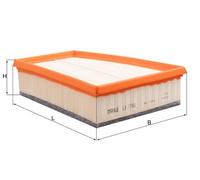 Filtro de aire MAHLE para LX1748