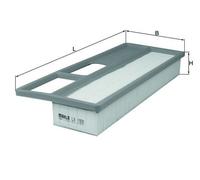 Filtro de aire MAHLE para LX1920