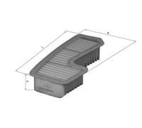 Filtro de aire MAHLE para LX1936