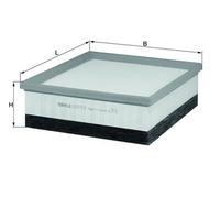 Filtro de aire MAHLE para LX2077/4