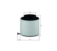 Filtro de aire MAHLE para LX2092D