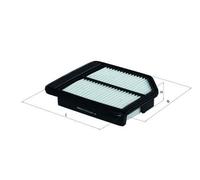 Filtro de aire MAHLE para LX2123