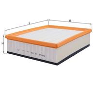 Filtro de aire MAHLE para LX538