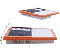 Filtro de aire MAHLE para MERCEDES-BENZ CLASE C (W203) C 320 CDI (203.020) LX...