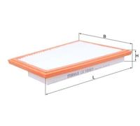 Filtro de aire MAHLE para MERCEDES-BENZ CLASE C (W203) C 320 CDI (203.020) LX...