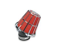 Filtro de aire Malossi Racing rejilla de 38 mm, rojo y cromo
