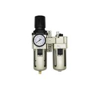Filtro de aire neumático AC4010-06, regulador y lubricador combinado FRL 1/2'' Standard Pipe Thread, dos uniones AW4000-06 + AL4000-06
