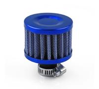 Filtro de aire para automóvil compatible con entrada de aire frío de motocicleta y cubierta de ventilación del cárter diseñada para mejorar el flujo de aire del motor y el rendimiento (azul)