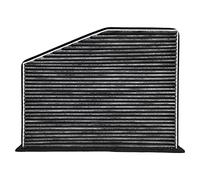 Filtro de Aire para Cabina de Coche 1K1819653A, Repuesto Directo para TT A3 - Alta e Filtración, Material Durable de Tela de Fibra, Compatible con Varias Motorizacion