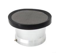 Filtro de aire para carburador de 50 mm con red de malla para motocicleta, aleación de aluminio, apto para carburadores de 24/26/28/30 mm para aplicaciones de ATV (plateado)