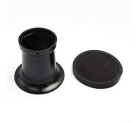 Filtro de aire para carburador de 55 x 75 mm para carburadores de motocicleta de 24/26/28/30 mm con malla, aleación de aluminio, instalación rápida, compatible con vehículos ATV UTV lado a lado (negro