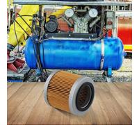 Filtro de aire para compresor de aire Swan 95 - 80 x 46 mm, papel plisado con carcasa de metal, repuesto compatible con bombas tipo SWAN modelo 95, 160 g