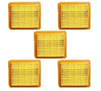 Filtro de aire para motor Honda GX50 GX-50 47.9 CC de 4 tiempos, paquete de 5 filtros de repuesto, mejora el rendimiento, fácil instalación, piezas de cortacésped, 80 mm de largo x 70 mm de ancho x 20