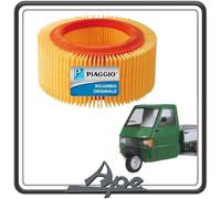 Filtro de aire para Piaggio Ape 703 - P703 - TM P703 V - Piaggio Ape 602 - Piaggio Ape MP P501 - Ape MP P601 - Ape Car P2 - P3 original PIAGGIO.